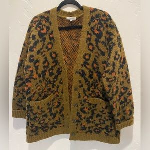 Madewell leopard print cardigan